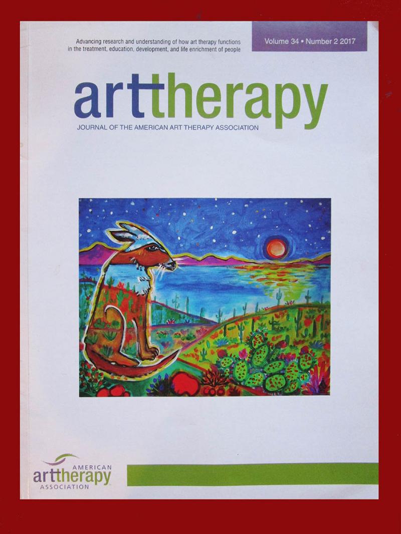 Art Therapy Magazine, Cover Art, Rachel Houseman, ColorScapes, Magazine Cover
