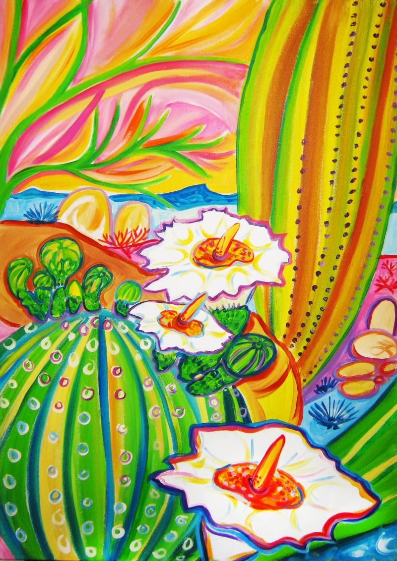 Rachel Houseman, Santa Fe Art, Super Blooms, Santa Fe Artist, ColorScapes