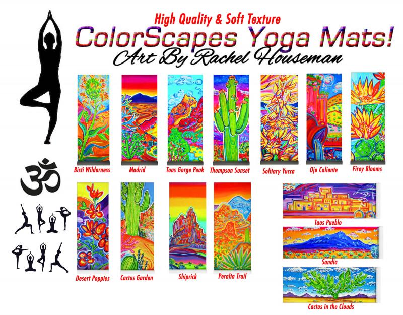 Rachel Houseman, Designer Yoga Mats, Yoga Mats, ColorScapes, Santa Fe, Yoga Art